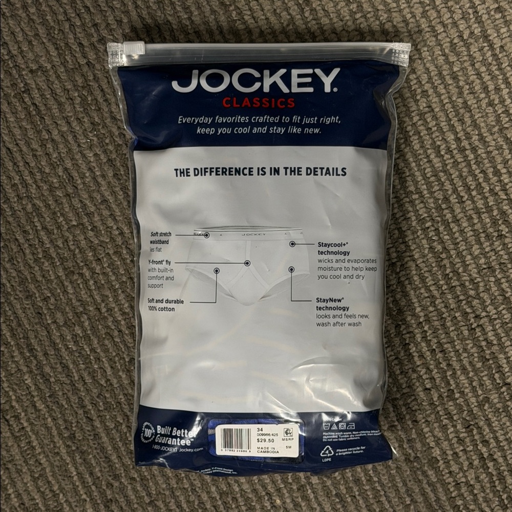 4-pk Jockey Low-Rise Briefs NWT - Picture 2 of 4